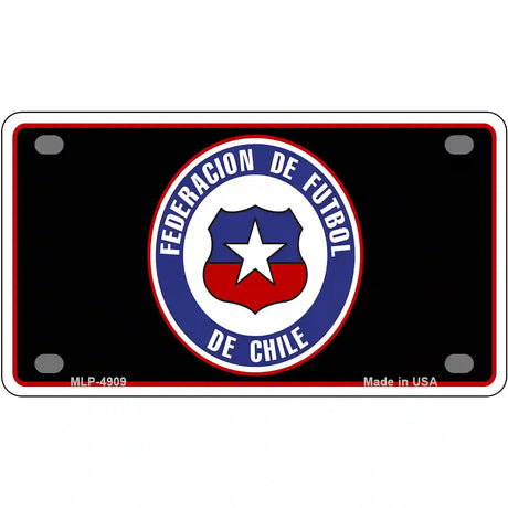 Federacion De Futbol De Chili Flag Metal Novelty License Plate 4" x 2.2" (MLP)