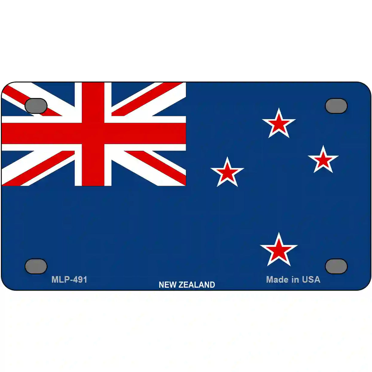 New Zealand Flag Metal Novelty License Plate 4" x 2.2" (MLP)