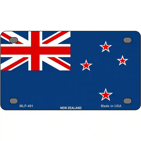 New Zealand Flag Metal Novelty License Plate 4" x 2.2" (MLP)