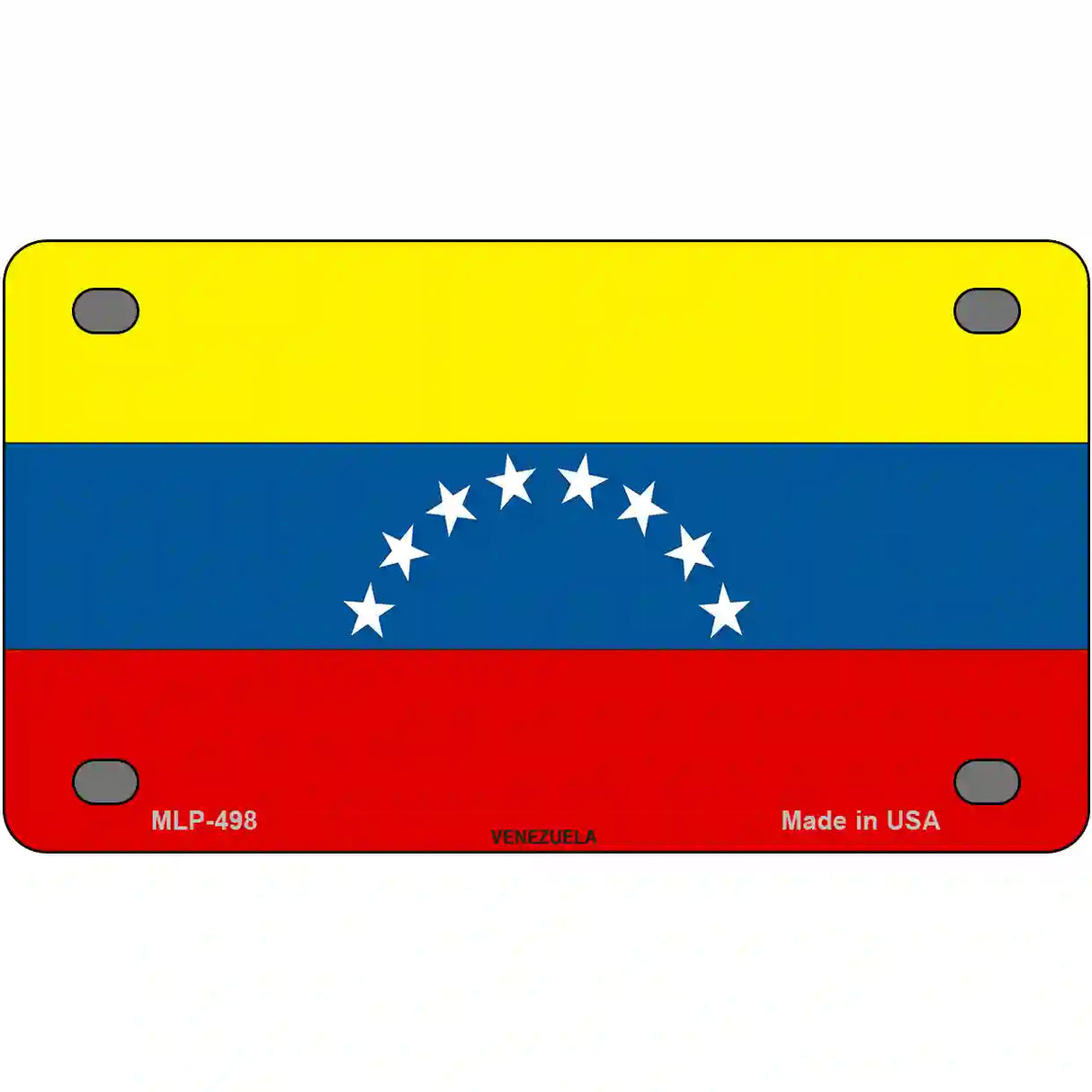 Venezuela Metal Novelty License Plate 4" x 2.2" (MLP)