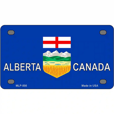 Alberta Canada Metal Novelty License Plate 4" x 2.2" (MLP)