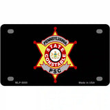 PA Constable Star Metal Novelty License Plate 4" x 2.2" (MLP)