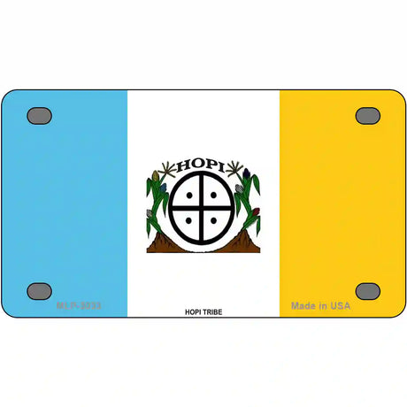 Hopi Tribe Flag Metal Novelty License Plate 4" x 2.2" (MLP)