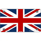 Britain Flag Metal Novelty License Plate 4" x 2.2" (MLP)