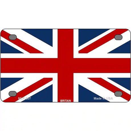 Britain Flag Metal Novelty License Plate 4" x 2.2" (MLP)