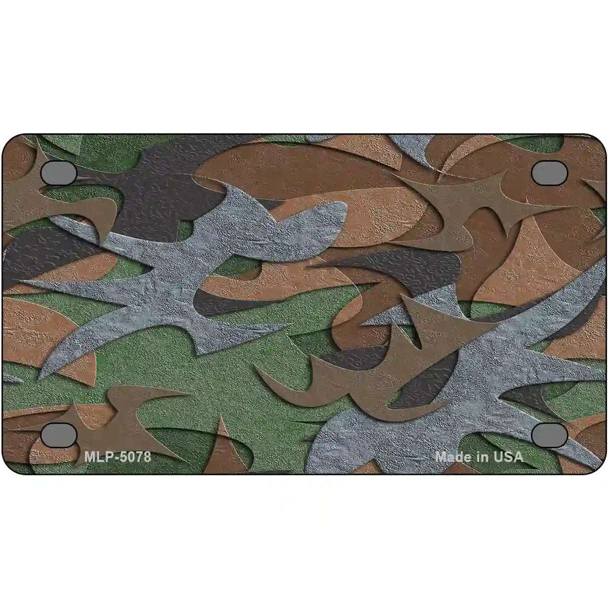 Camouflage Metal Novelty License Plate LP-5078 4" x 2.2" (MLP)