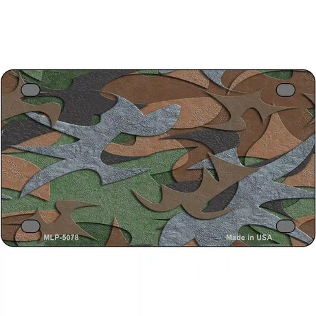 Camouflage Metal Novelty License Plate LP-5078 4" x 2.2" (MLP)