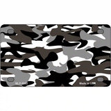 Black And White Camouflage Metal Novelty License Plate 4" x 2.2" (MLP)