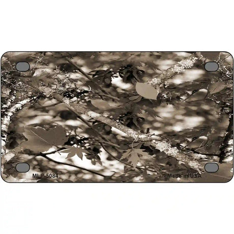 Leaf Camouflage Metal Novelty License Plate 4" x 2.2" (MLP)