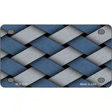 Weave Blue & Gray Metal Novelty License Plate 4" x 2.2" (MLP)