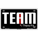 I In Team Metal Novelty License Plate 4" x 2.2" (MLP)