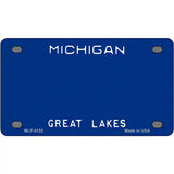 Michigan Great Lakes Plate Novelty State Blank Metal License Plate 4" x 2.2" (MLP)