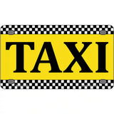 Taxi Metal Novelty License Plate 4" x 2.2" (MLP)