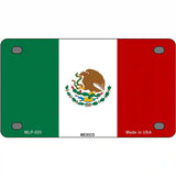 Mexico Flag Metal Novelty License Plate 4" x 2.2" (MLP)