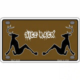 Nice Rack Novelty Metal License Plate 4" x 2.2" (MLP)