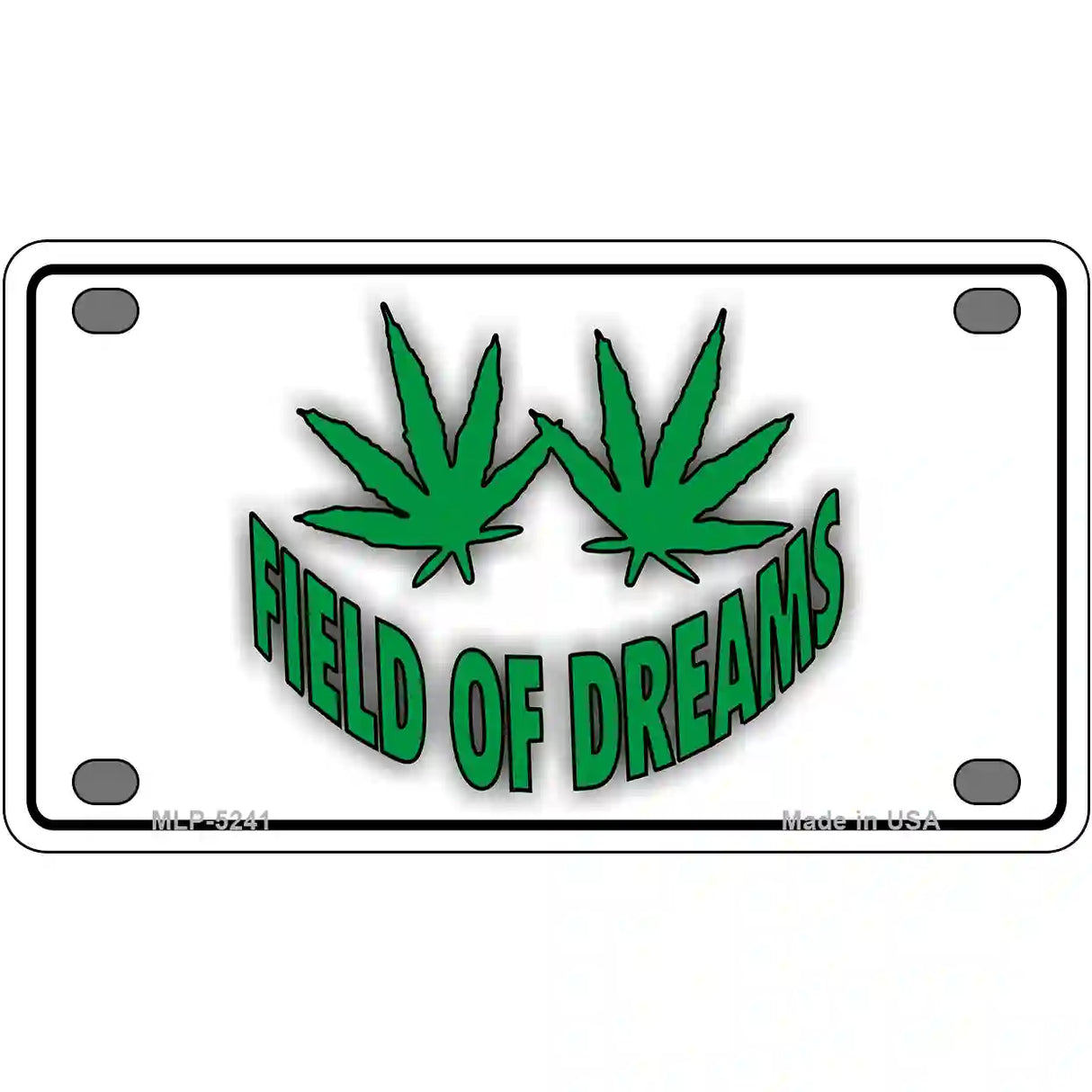 Field of Dreams Novelty Metal License Plate 4" x 2.2" (MLP)