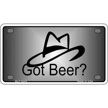 Got Beer Novelty Metal License Plate 4" x 2.2" (MLP)