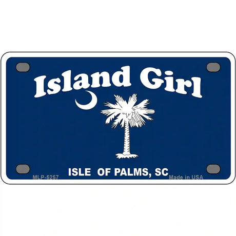 Island Girl Metal Novelty License Plate 4" x 2.2" (MLP)