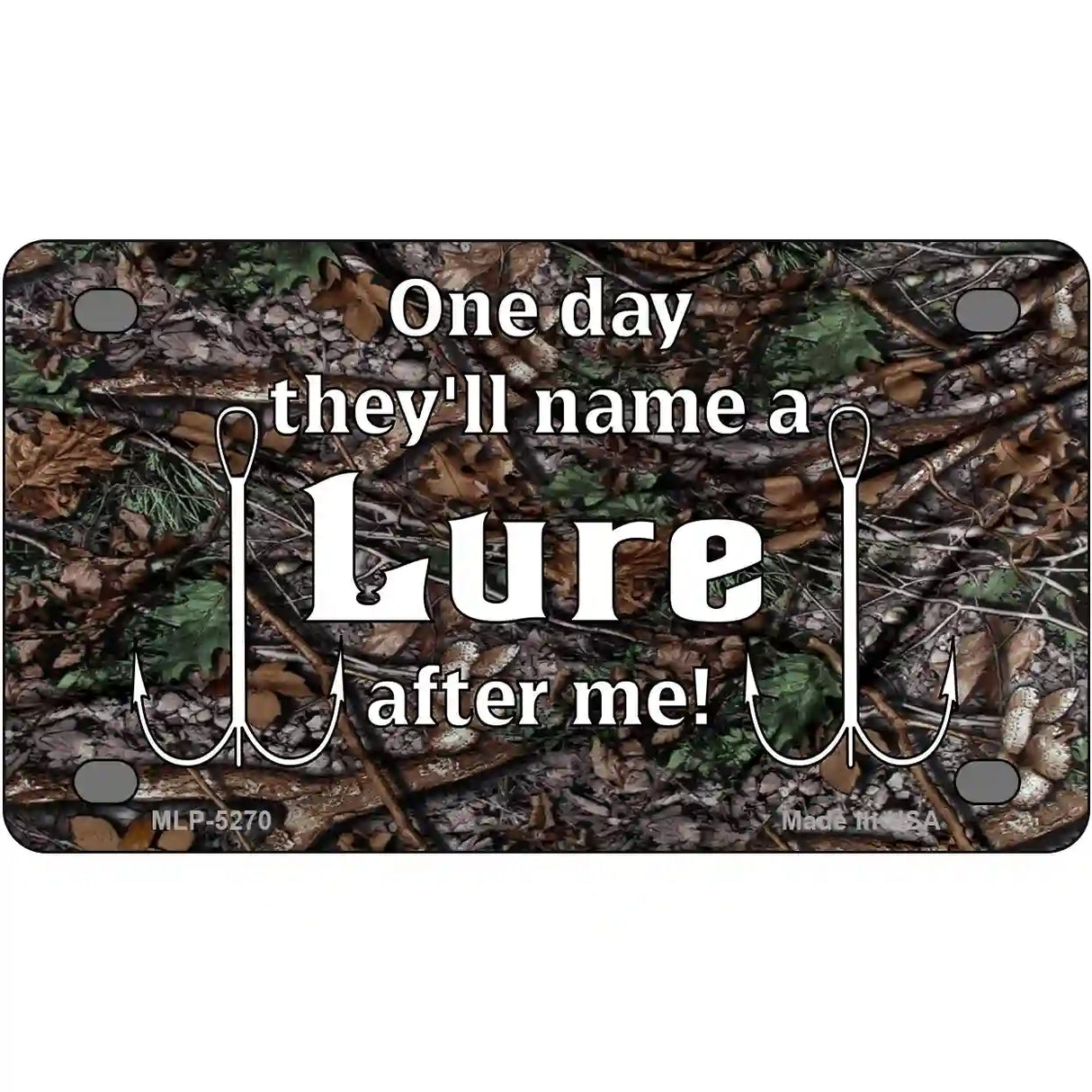 Name A Lure After Me Metal Novelty License Plate 4" x 2.2" (MLP)