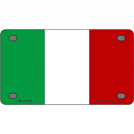 Italy Flag Metal Novelty License Plate 4" x 2.2" (MLP)