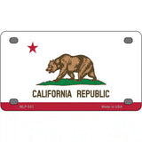 California State Flag Metal Novelty License Plate 4" x 2.2" (MLP)