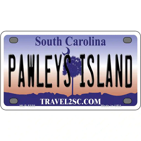 Pawleys Island South Carolina Metal Novelty License Plate 4" x 2.2" (MLP)