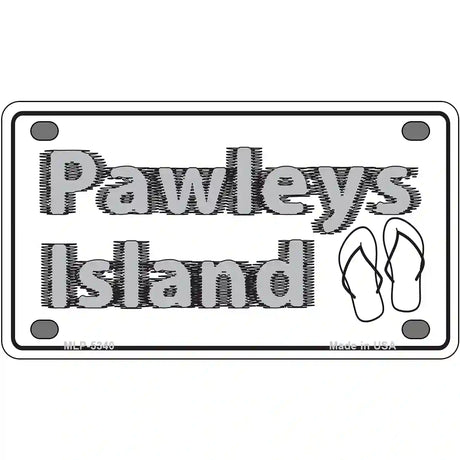 Pawleys Island Flip Flops Metal Novelty License Plate 4" x 2.2" (MLP)