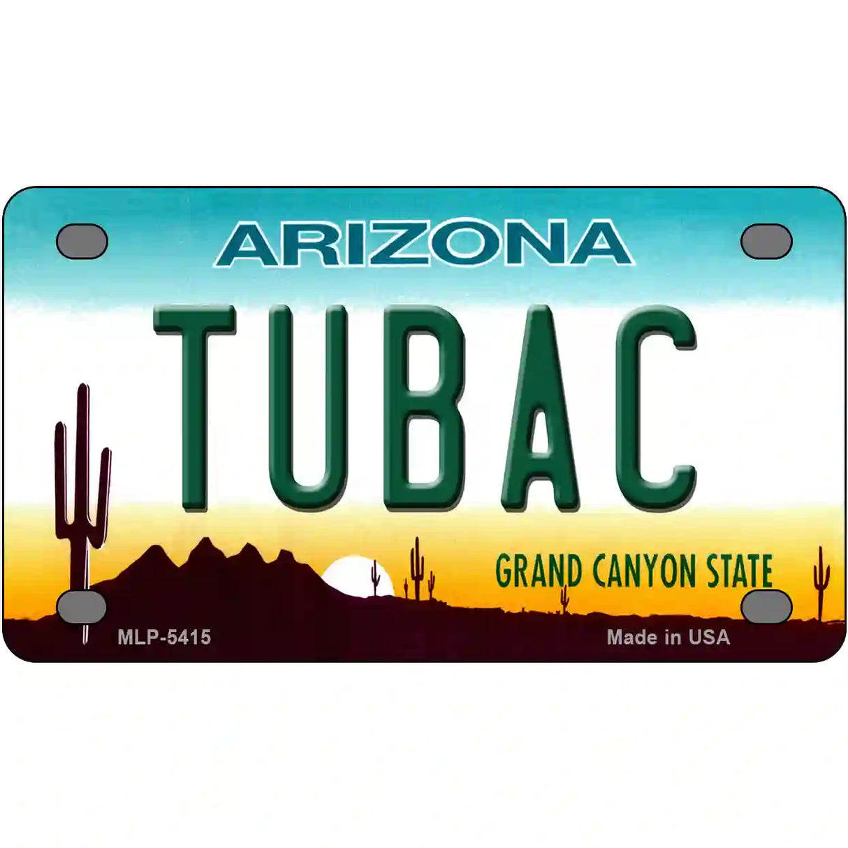 Tubac Arizona Novelty Metal License Plate 4" x 2.2" (MLP)