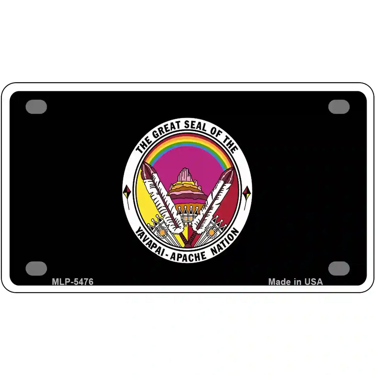 Yavapai Apache Metal Novelty License Plate 4" x 2.2" (MLP)