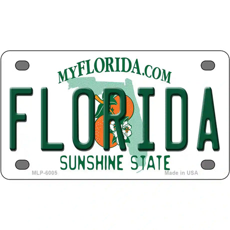 Florida Novelty Metal License Plate 4" x 2.2" (MLP)