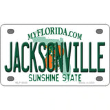 Jacksonville Florida Novelty Metal License Plate 4" x 2.2" (MLP)