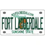 Fort Lauderdale Florida Novelty Metal License Plate 4" x 2.2" (MLP)