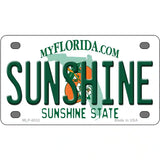 Sunshine Florida Novelty Metal License Plate 4" x 2.2" (MLP)