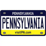 Pennsylvania State Novelty Metal License Plate 4" x 2.2" (MLP)