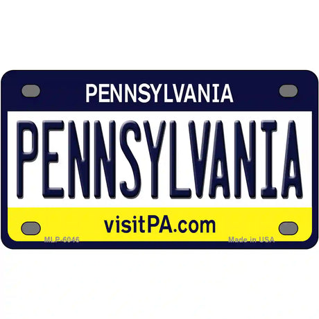 Pennsylvania State Novelty Metal License Plate 4" x 2.2" (MLP)