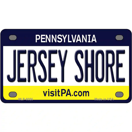 Jersey Shore Pennsylvania State Novelty Metal License Plate 4" x 2.2" (MLP)