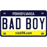 Bad Boy Pennsylvania State Novelty Metal License Plate 4" x 2.2" (MLP)