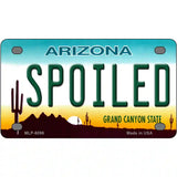 Arizona Spoiled Novelty Metal License Plate 4" x 2.2" (MLP)