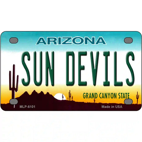 Arizona Sun Devils Novelty Metal License Plate 4" x 2.2" (MLP)