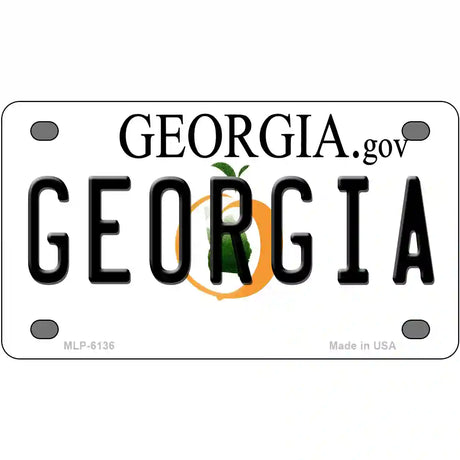 Georgia Novelty Metal License Plate 4" x 2.2" (MLP)