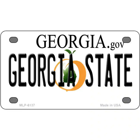 Georgia State Novelty Metal License Plate 4" x 2.2" (MLP)