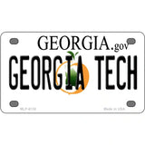 Georgia Tech Novelty Metal License Plate 4" x 2.2" (MLP)