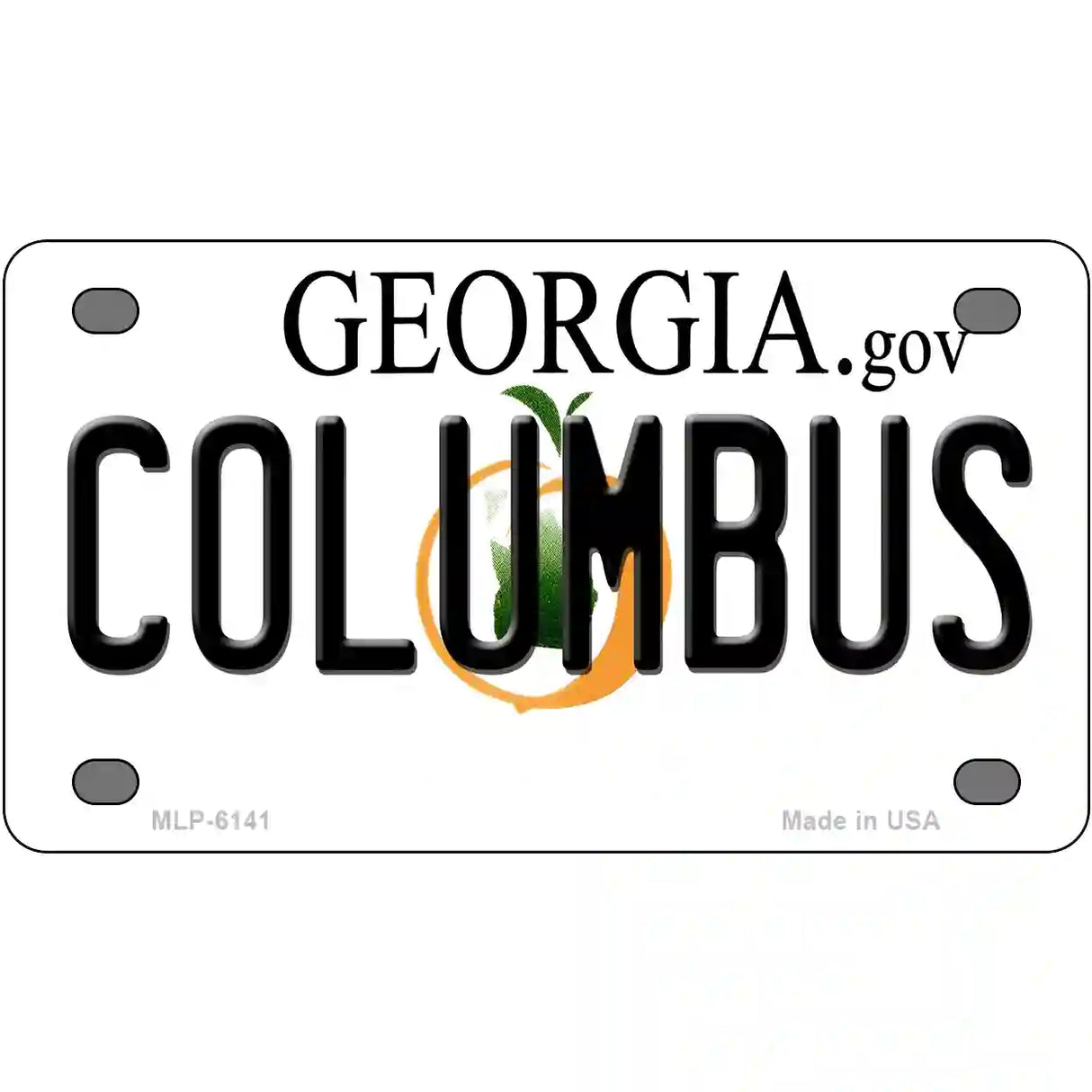 Columbus Georgia Novelty Metal License Plate 4" x 2.2" (MLP)