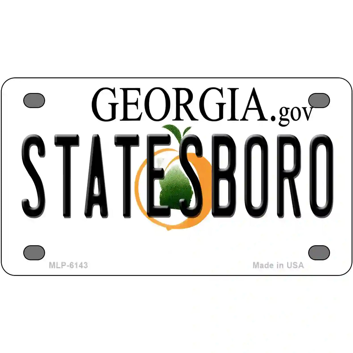 Statesboro Georgia Novelty Metal License Plate 4" x 2.2" (MLP)