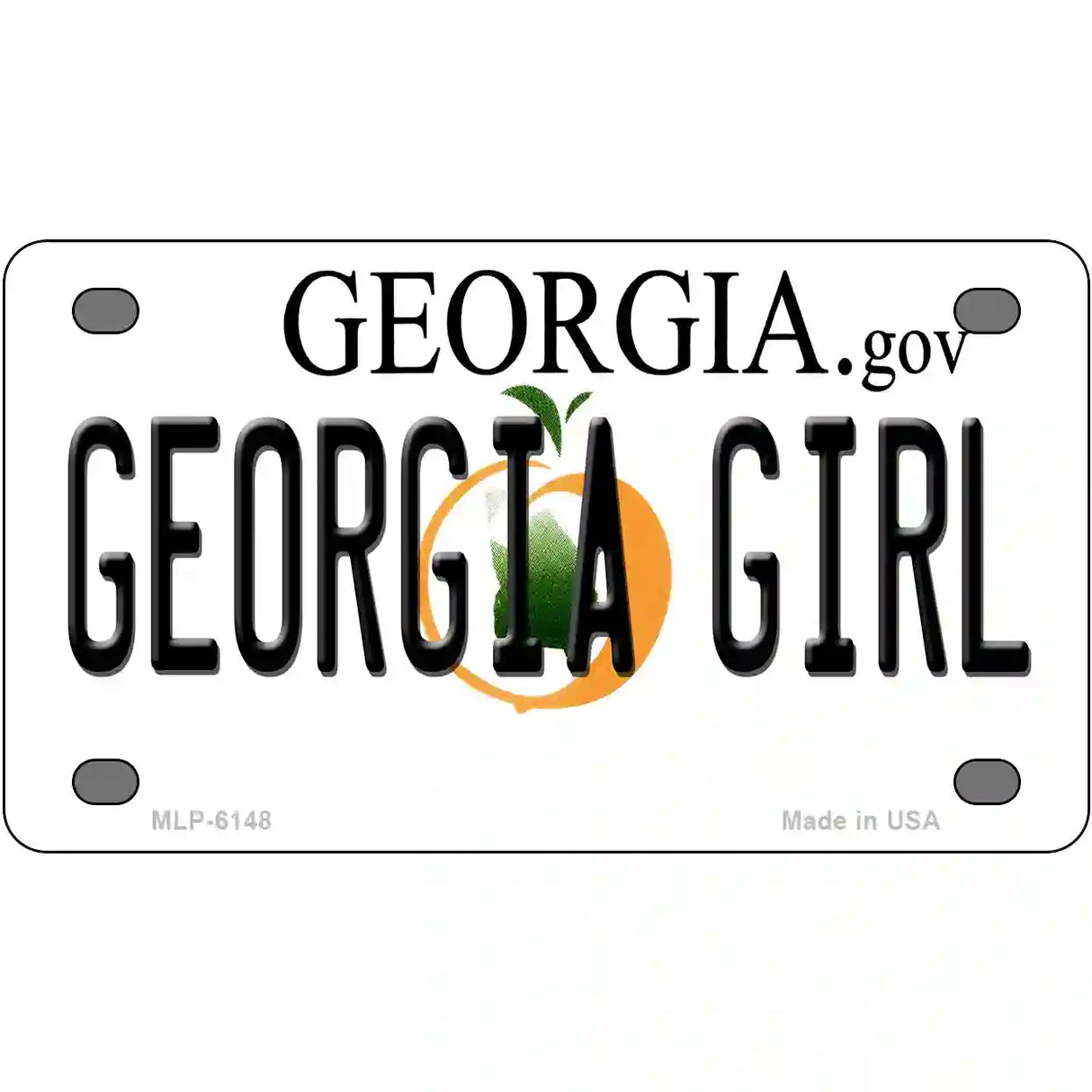 Georgia Girl Georgia Novelty Metal License Plate 4" x 2.2" (MLP)