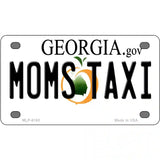 Moms Taxi Georgia Novelty Metal License Plate 4" x 2.2" (MLP)