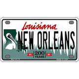 New Orleans Louisiana Novelty Metal License Plate 4" x 2.2" (MLP)