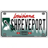 Shreveport Louisiana Novelty Metal License Plate 4" x 2.2" (MLP)