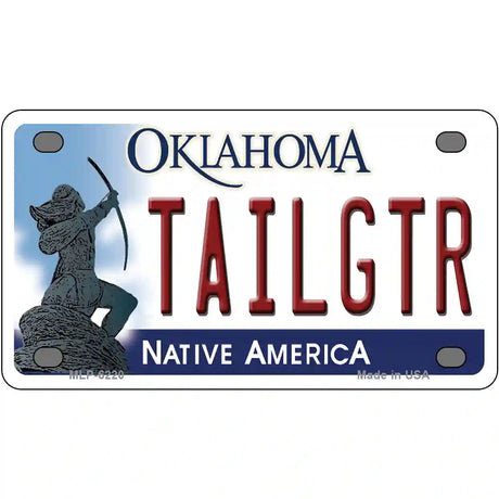 Tailgtr Oklahoma Novelty Metal License Plate 4" x 2.2" (MLP)