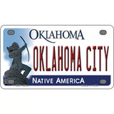 Oklahoma City Oklahoma Novelty Metal License Plate 4" x 2.2" (MLP)